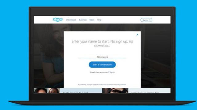 【软件外包】微软升级网页版Skype 没有帐户也能拨打网络电话